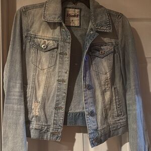 Mudd Women's Faded Blue Jean Jacket